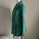 Kirra Women’s Open Front Green Knit Cardigan Fuzzy Cozy Sweater Photo 2