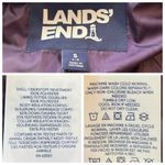Lands' End Lands’ End New Vest Puffer Down Feather Filled Zip Purple Deer Print Size Small Photo 11