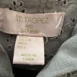 St. Tropez  100% Linen Hoodie Large Vest Photo 2