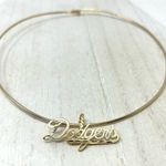 L.A. DODGERS 14K solid script logo pendant by Michael Anthony, NWOT Gold Photo 0