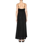 Farm Rio NWOT  Linen Blend Black Sleeveless Maxi Dress Size S Photo 2