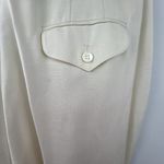 Liz Claiborne NOS Vtg 80s Sz 14 Cream Silk Blend Textured Pleated Waist Trousers Photo 6