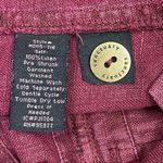 Sanctuary Linen Blend Raw Hem Shorts Maroon 26” Flat Front Photo 6