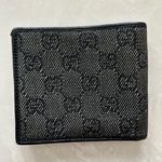 Gucci AUTHENTIC Grey and Black Fold Wallet Photo 2