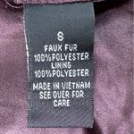 BCX  Dress Fur Super Soft Color Wine Shrug Size Small Photo 7