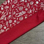 SanSoleil Solshine Foil‎ Print 1/4 Zip Mock Long Sleeve Golf Top Size Medium Red Photo 7