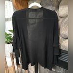 Everly  black ruffle cardigan Photo 1
