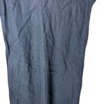 Flax  Women’s Sz Small Linen Long Dress Sleeveless Asymmetrical Hem Photo 3