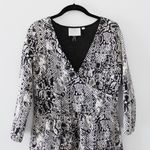 Anthropologie / HD in Paris Textured Faux Wrap Snake Print Dress Photo 9