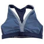 Aerie Sports Bra Womens Medium Blue Mesh Racerback Chill Play Move Athletic Gym Photo 0