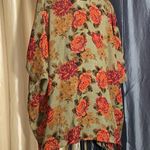 Gold Coast 100% polyester Floral Kimono with Red and Orange Roses Size undefined Photo 2