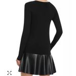 Bailey 44 Georgina Black long sleeve Dress with Faux Leather hem- Small- NWT Photo 2