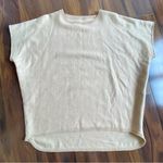 Cuyana  100% Baby Alpaca Oversized Boxy Short Sleeve Medium Weight Sweater Photo 7