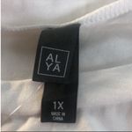 Francesca's White and Gold Foil Graphic Shirt Size 1X New With Tags Photo 7