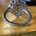 Color Changing Garnet Sterling Silver Cocktail Ring Size 7 Brown Photo 5