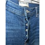 We The Free  Maggie Jeans‎ Mid Rise Straight Leg Frayed Hem Dark Wash 25 Photo 3