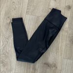 CRZ Yoga Sport Faux Leather Leggings, Black Foil, Size XS, NWT Photo 4