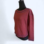 Free People FFree People Wild Ginger long sleeve top with blue trim Size Large NEW Photo 4