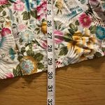 Unique Vintage NWT  skirt large ivory crane Photo 4