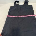 Everlane Womens 100% Linen Square-Neck Jumpsuit in Black Pockets Straps Size 4 Photo 11