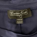 Brittany Humble Off Shoulder Jumpsuit XS Blue Elastic Waist Pockets Long Sleeves Photo 4