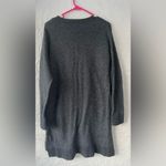 J.Crew Womens Long Sleeve Sweater Dress Gray Wool Alpaca V Neck Sz XL Photo 4
