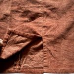 Aeropostale  Burnt Orange Corduroy Front Slit Mini Skirt Size Medium Photo 5