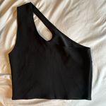 Abercrombie & Fitch NWOT  Black Asymmetrical Cutout Black Tank Top Photo 1