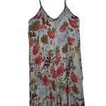 Natural Life Blue Floral Rayon Sleeveless Jumpsuit Romper size small Photo 0
