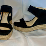 Jessica Simpson  Black Platform Espadrille Size 8M Photo 0