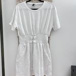 H&M Divided White Corset T-Shirt Dress Photo 1