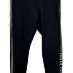 Calvin Klein ‎ Performance Leggings Black Striped Activewear Athleisure Sz Med Photo 0