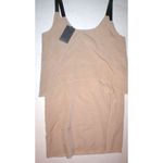 New NWT $218 S Small PJK Leather Strap Fabric Dress Womens Tank Beige Khaki Tan Photo 2