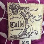 Anthropologie  Tulle Women's Fuchsia Double-Breasted Pea Coat Photo 4