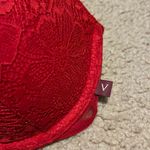 Victoria's Secret Victoria’s Secret Red Lace Balconette Bra Photo 1