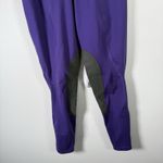Kerrits  Fleece Knee Patch Riding Tight Breeches Purple Equestrian Womens Med Photo 3