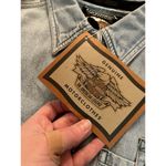 Harley Davidson Vintage Denim Shirt Womens Button Shacket NWT Large Photo 7