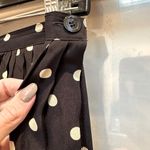 Jones New York Vintage Navy Polka Dot A-Line Midi Skirt Size 12 Pinup Rockabily Photo 3