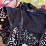 Shoreline  Black print with embroidery one size fits most dress or swim coverup Photo 5