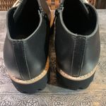 All Black Women’s Black Leather Zip Side Shoes Size 38 Photo 4