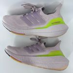 Adidas Ultraboost in Light Gray and Neon Green Photo 5