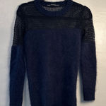 All Saints Mesh Angora Blend Mesh Sweater Size 4 Photo 0