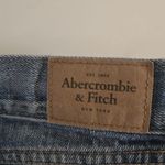 Abercrombie & Fitch Denim Cutoff Jean Shorts Womens 6 Embroidered Floral Y2K Photo 5