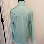 Adidas Golf Ultimate Printed 1/4 Zip UPF Long Sleeve Top Mint Green NEW Photo 4