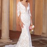 Casablanca Bridal Wedding Dress Style Ainsley White Size 12 Photo 4