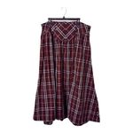 Anthropologie NEW Maeve Drop Waist Maxi Skirt Size 18W Plaid Photo 2