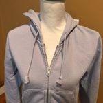 John Galt  Zip Up Hoodie One Size Lavender Purple California Cropped Sweatshirt Photo 2