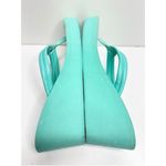 Calvin Klein  Aqua Blue Wedge Flip Flops Sandals Size 11 Photo 4
