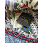 John Mark Embroidered Jacket Open Blazer Quilted Floral Cottage L NWT $139 Photo 11