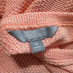 Rubbish  women's oversized size medium knit peach crop top with V- neck back Photo 2